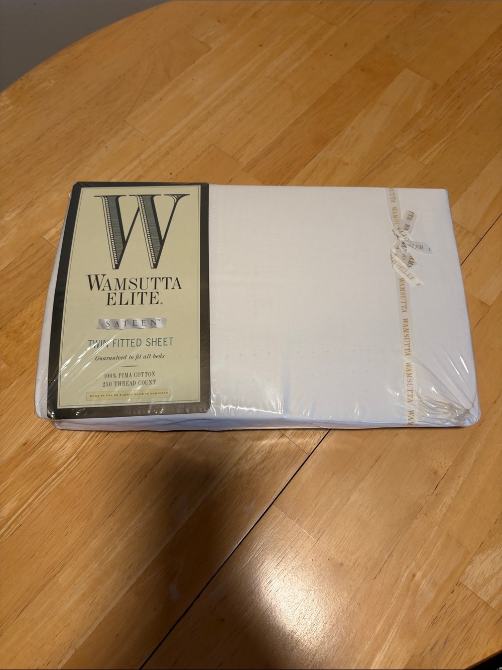 NWT Vtg 1980 ‘s Wamsutta Elite White Twin Fitted Sheet